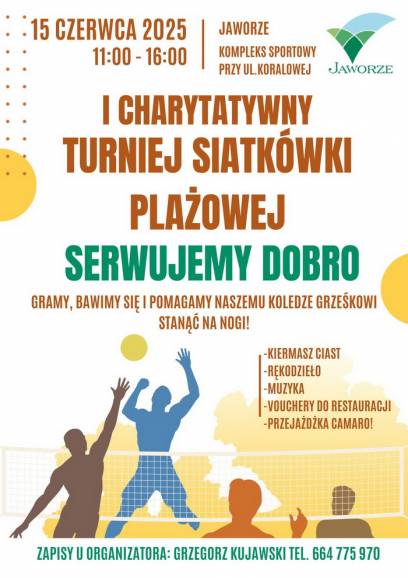 I Charytatywny Turniej Siatkówki Plażowej "Serwujemy dobro"